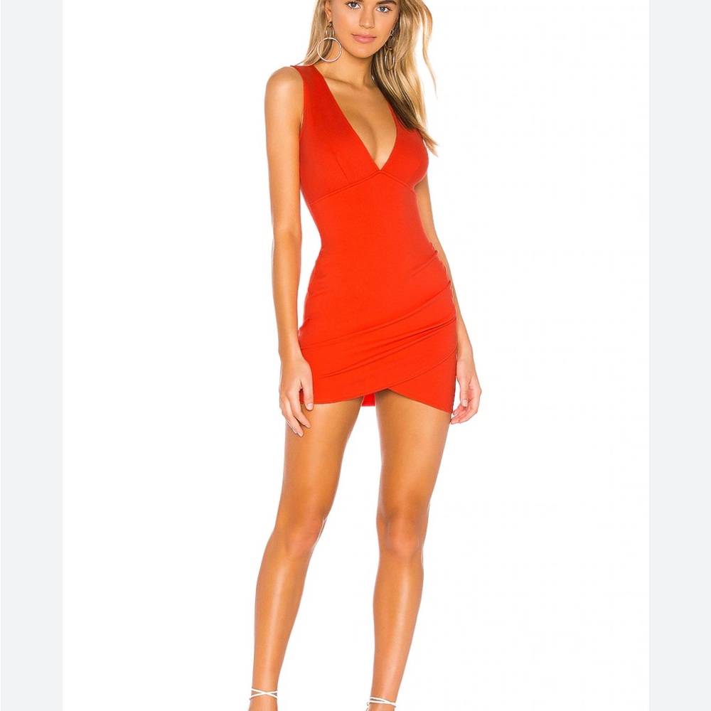 superdown Sleeveless Red Bodycon Mini Dress